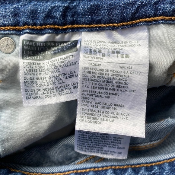 Levis 501 T Tapered Jeans Womens Size 26 Premium Denim Ankle Button Fly Mid Rise - Picture 10 of 12